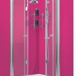 מקלחון פינתי מתקפל - 70 על 70 - 80 על 80 - 90