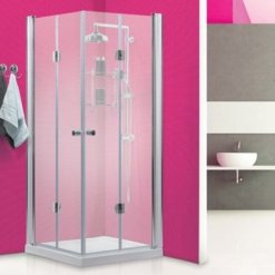 מקלחון פינתי מתקפל - 70 על 70 - 80 על 80 - 90 גרניט