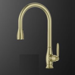 ברז מטבח דגם עתיק זהב מט