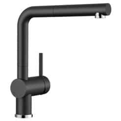 ברז מטבח נשלף לינוס בלנקו שחור מט