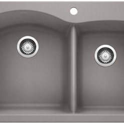 כיור בלנקו כפול מטבח דיאמונד 1.75 אלומטליק