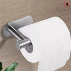 מתקן לנייר טואלט ללא קידוח ניקל מוברש