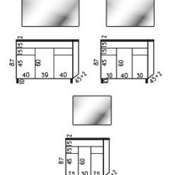שרטוט ארון אמבטיה עומד ליאל