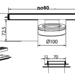 שרטוט פתעלת ניקוז נירוסטה חברת שוני