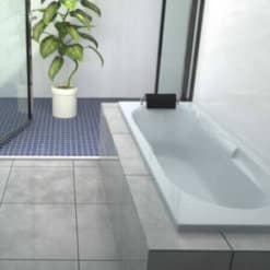 אמבטיה אקרילית מלבנית MTI-07 רוחב 70 ואורך 170