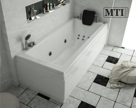 אמבטיה אקרילית מלבנית MTI-62 רוחב 70 אורך 170