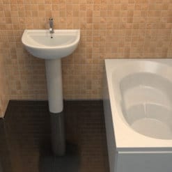 אמבטיית ישיבה MTI-24 רוחב 70 אורך 120