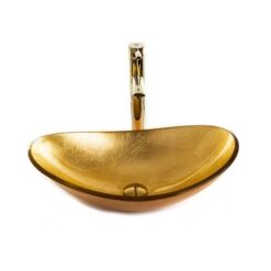 כיור-מונח-זכוכית-54-זהב-מקומט