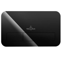 לחצן ניאגרה סמויה villeroy & boch שחור מבריק