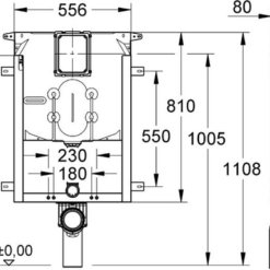 מידות 38729000 מיכל הדחה סמוי דק ורזה GROHE ניאגרה סמויה גרואה דקה