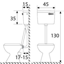 ניאגרה פלסאון פלסטיק גבוהה דואון