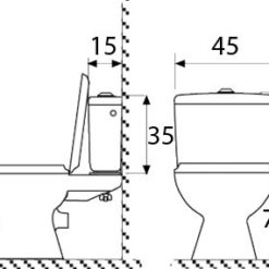 ניאגרה פלסאון פלסטיק שיאון פלסאון צמוד אסלה