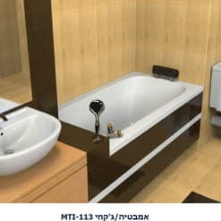 אמבטיה אקרילית מלבנית 70 ואורך 130