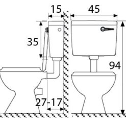 מידות ניאגרה פלסאון פלסטיק גבוהה דואון קלאס