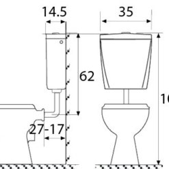 שרטוט ניאגרה פלסאון פלסטיק נובה