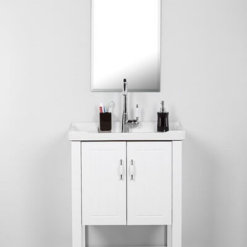 ארון אמבטיה 60 עומד ברנו לבן