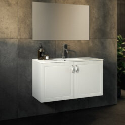 ארון אמבטיה תלוי שתי דלתות נברסקה חרס