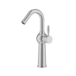 ברז גבוה לכיור מונח 6121 ניקל מוברש