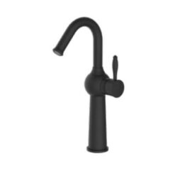 ברז גבוה לכיור מונח 6121 שחור מט