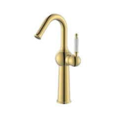 ברז גבוה לכיור מונח 6421 זהב מבריק