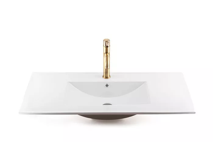 כיור אינטגרלי חרס 100 על 47