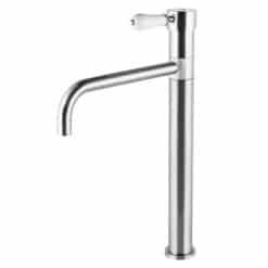 ברז גבוה לכיור מונח 1901 מעוצב ידית בירה כרום מט