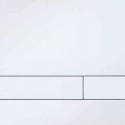 לחצן ניאגרה סמויה JOMO זכוכית לבן מבריק