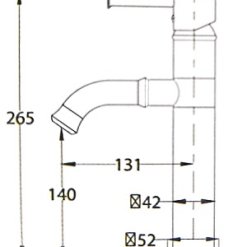 שרטוט ברז שחור לאמבטיה 3121 1621 1721