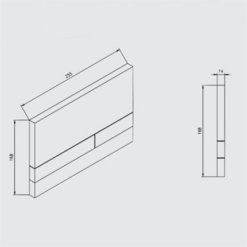 שרטוט לחצן ניאגרה סמויה JOMO