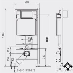 שרטוט ניאגרה סמויה JOMO לקיר גבס
