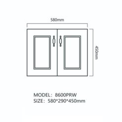 ארון אמבטיה צר עומק 30 סמ רוחב 60 סמ תלוי דגם מינסק שרטוט