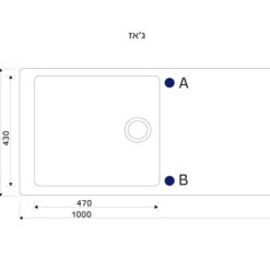 מידות כיור עם משטח עבודה שוני גאז