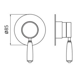 מנגנון אינטרפוץ 3 דרך חמת אייס וינטאג כיסוי