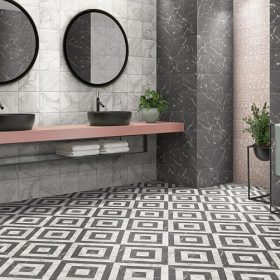 ריצוף מצויר לאמבטיה