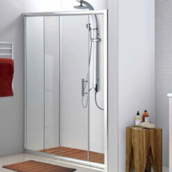 מקלחון הזזה חזית - דלת אחת - 100 עד 135 סמ