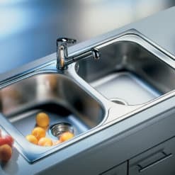 כיור נירוסטה כפול טיפו 8 תמונה