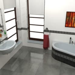 אמבטיה פינתית מידות 100 160 צד ימין MTI-52