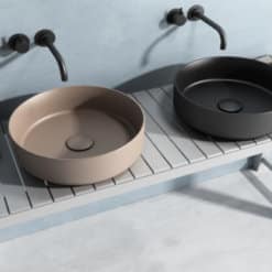 כיור מונח שחור ISVEA Taupe