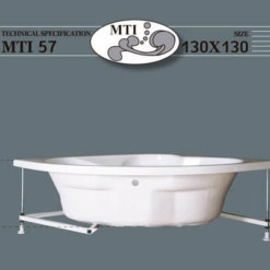 מיטת תמיכה אמבטיה פינתית 130 על 130 אקרילית MTI-57