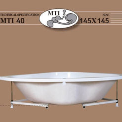 מיטת תמיכה אמבטיה פינתית 145 145 אקרילית MTI-40