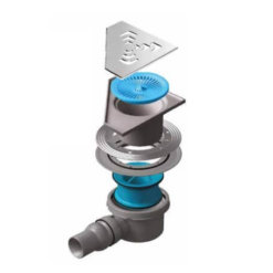 שרטוט תעלת ניקוז פינתית כיסוי רשת