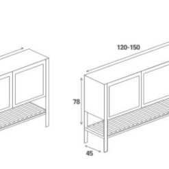 Alternative view of ארון אמבטיה עומד 60 70 80 90 100 110 120 יהב