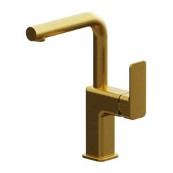 ברז לכיור אמבטיה פרח גבוה tono איטליה גוון ברונזה מט