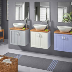 ארון אמבטיה 55 - 35 תלוי עם משטח בוצר