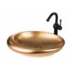 כיור מונח דמוי סירה רוז גולד מט 59 סמ 9863RGM