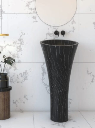 כיור עומד שחור מט קלקתא 9604BC