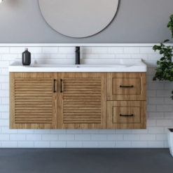 ארון אמבטיה ורונה עץ 120 תלוי