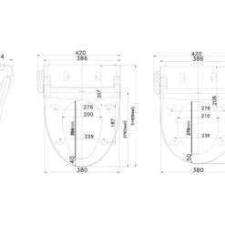 מידות בידה לאסלה מושב חכם