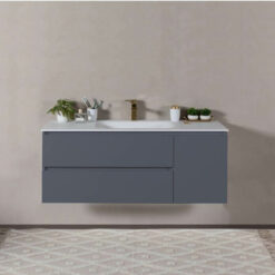 ארון אמבטיה תלוי 80 100 120 איימי פלוס קוריאן תוצרת גרמניה אפור