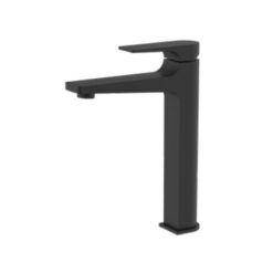 ברז לכיור מונח עיצוב מלבני שחור מט